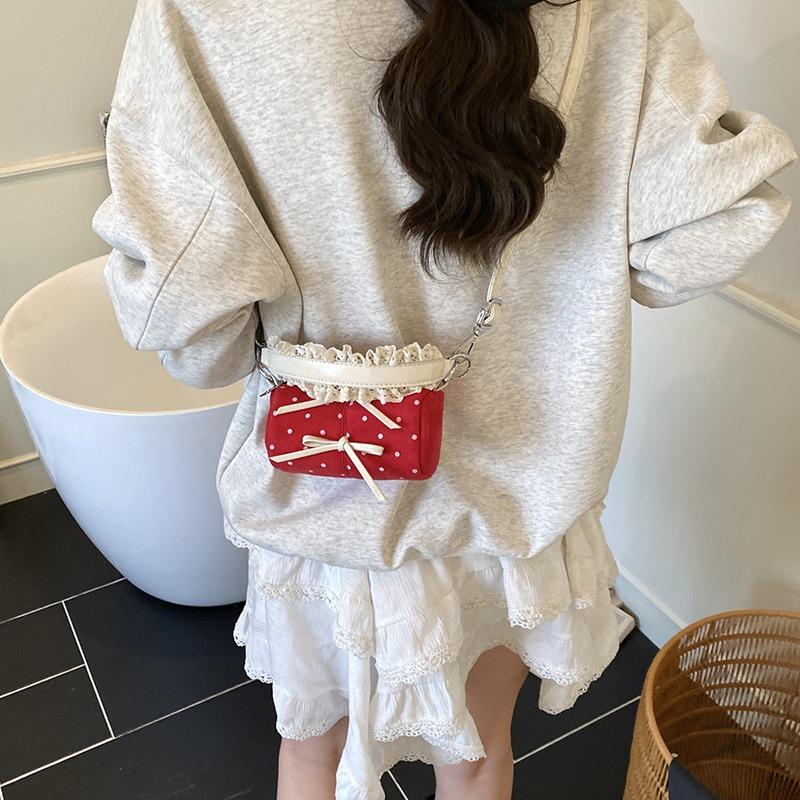 Mini mobile phone bag new fashion trend temperament shoulder bag niche design drum bag
