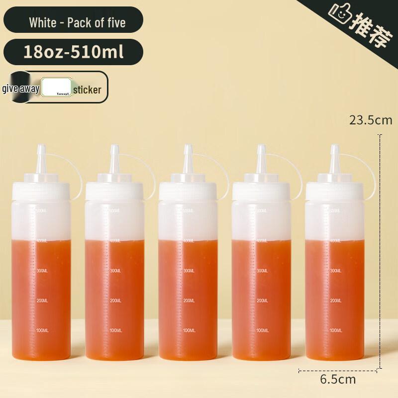 

ZISIZ Plastic Squeeze Sauce Bottle