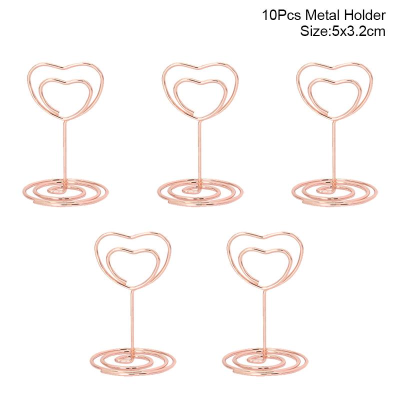 10pcs Natural Wooden Place Card Holders Stand Card Photo Clip Holder Rustic Wedding Decorations Party Table Number Name Sign