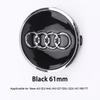 4Pcs Car Wheel Center Hub Cap Tire Rim Cover Decoration For 1s Sline A3 A1 A4 B8 B7 A6 C7 A5 A7 A8 B9 B6 C6 Q2 Q3 Q5 Q7 Q8 TT