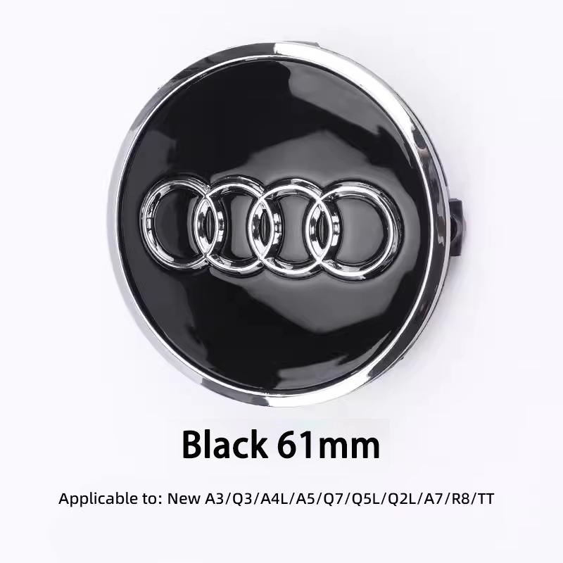 4Pcs Car Wheel Center Hub Cap Tire Rim Cover Decoration For 1s Sline A3 A1 A4 B8 B7 A6 C7 A5 A7 A8 B9 B6 C6 Q2 Q3 Q5 Q7 Q8 TT
