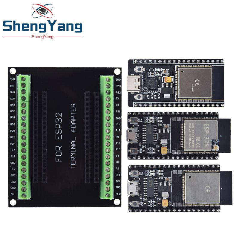 TZT ESP32 Development Board ESP-32S NodeMCU-32S MICRO/TYPE-C Wireless Module WiFi+Bluetooth ESP-32 IOT Expansion Board