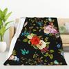 Brown Rust Color Printed Blanket for Sofa Bed Travel Camping Living Room Office Conditioning Blanket for All Seasons Gifts