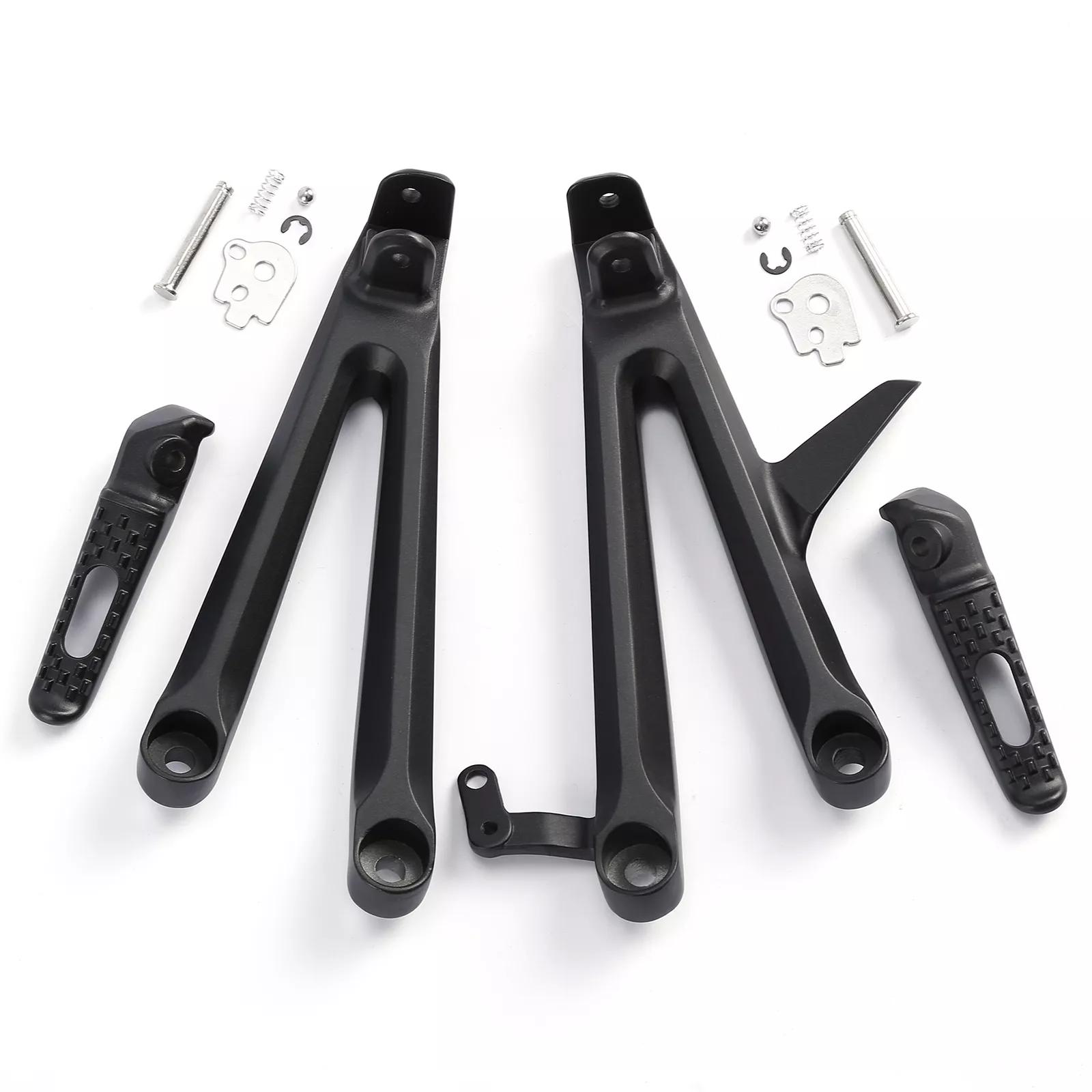 Motorcycle Rear Footrest Foot Pegs Bracket Set For HONDA CBR1000RR 2004-2007 2005 2006 матовый черный