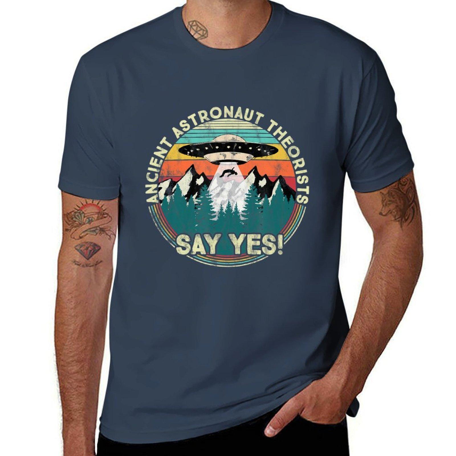 Ancient Astronaut Theorists Say Yes Aliens T-Shirt t shirt man designer man t shirts for men T-Shirt S