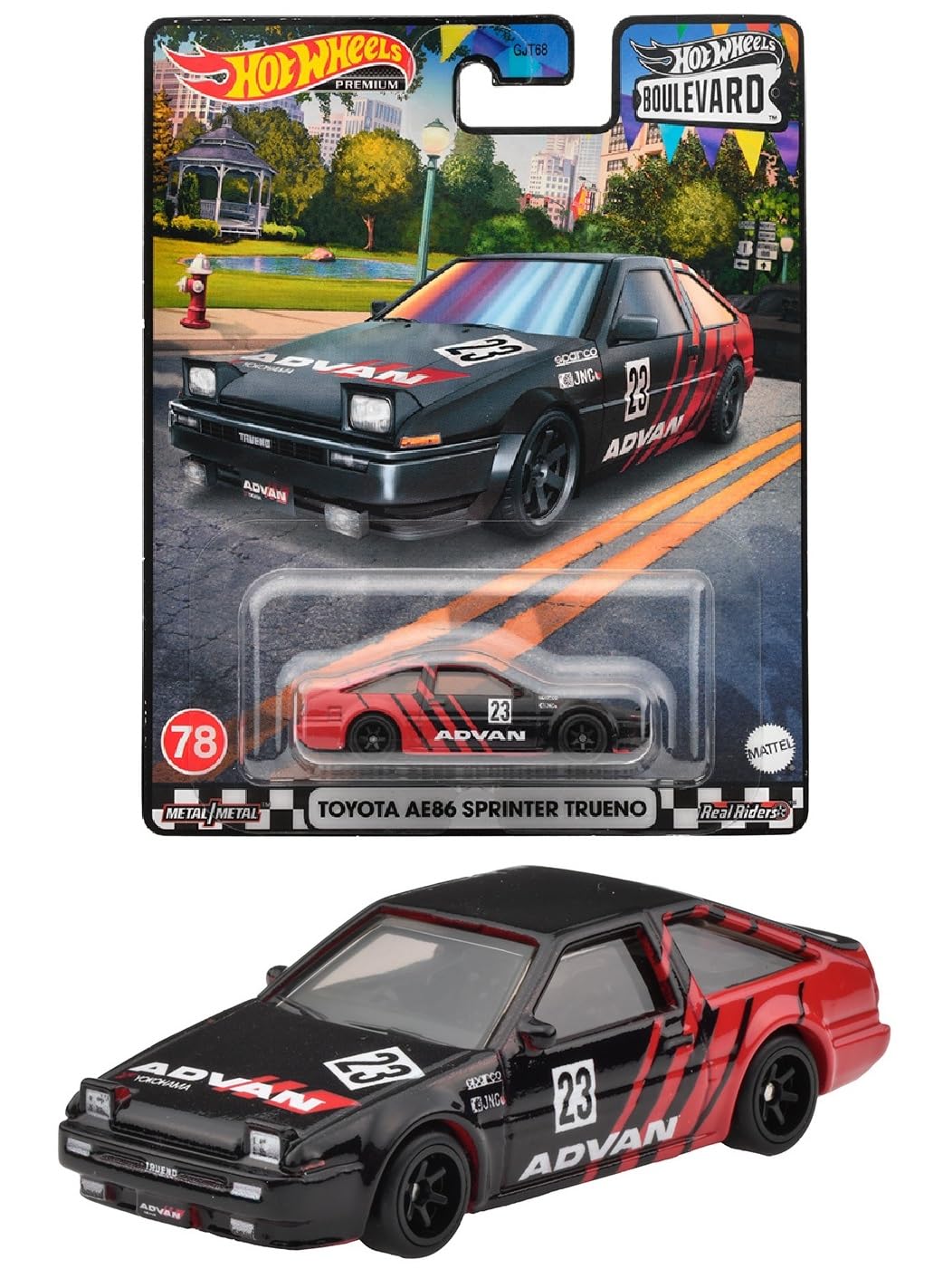 

Hot Wheels Boulevard Toyota AE86 Sprinter Trueno возрастом 80 лет и HKF28 - [3 вверх] чёрный