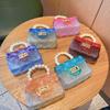 2025 Summer Transparent PVC Jelly Mini Pearl Crossbody Square Women's Bag