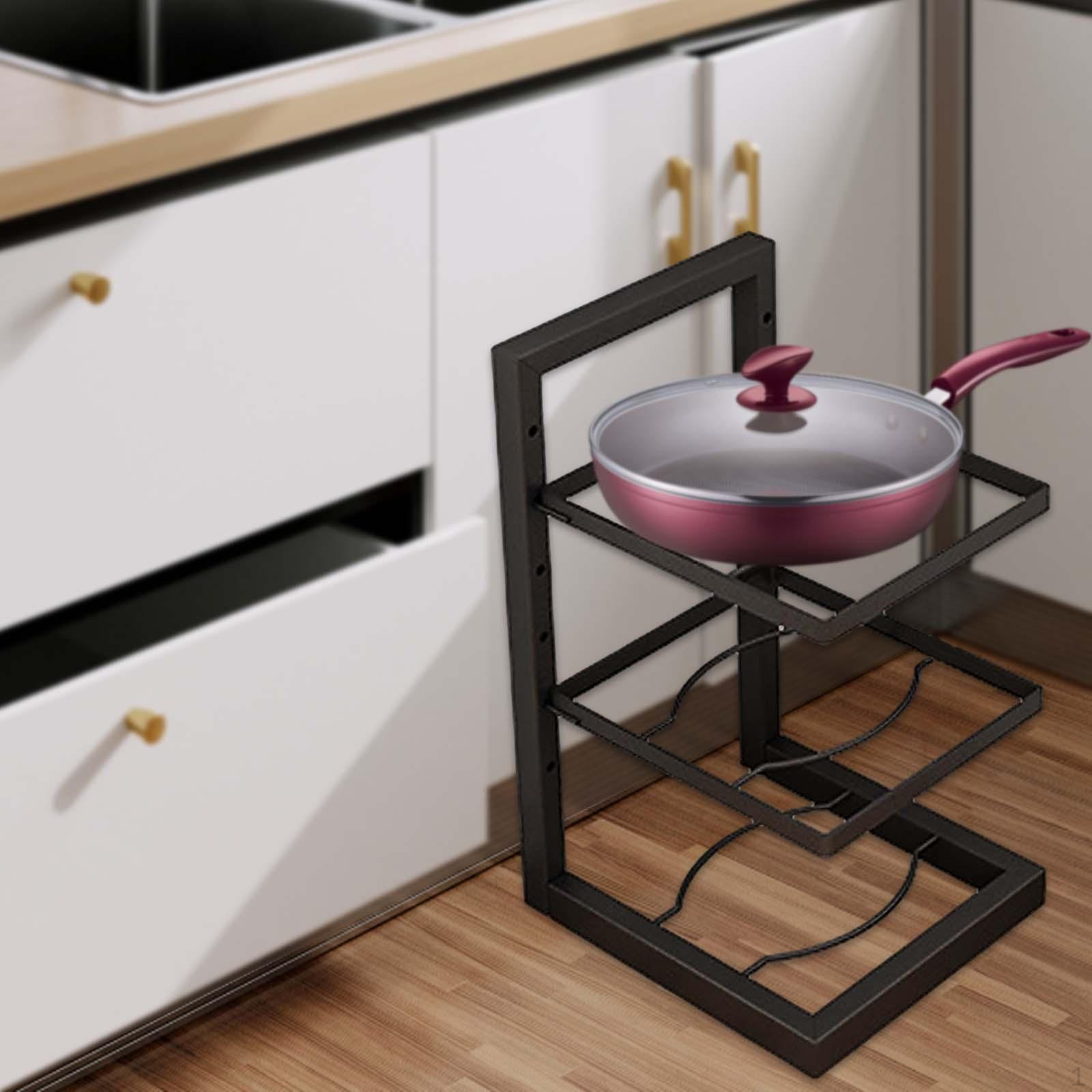 

Компактное решение для хранения посуды на домашней кухне three layers