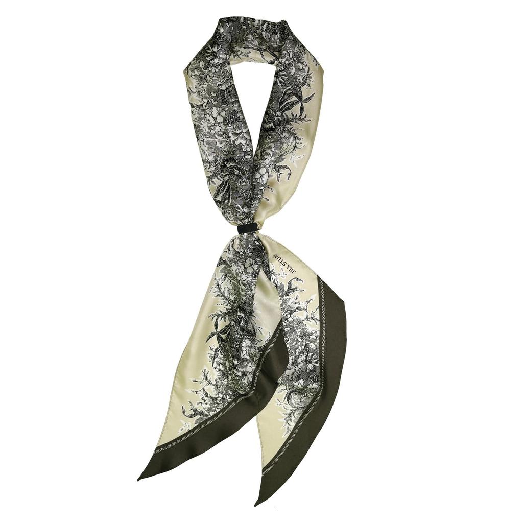 JILL STUART Silk Printed Scarf, 60109004, Women's, Floral Print