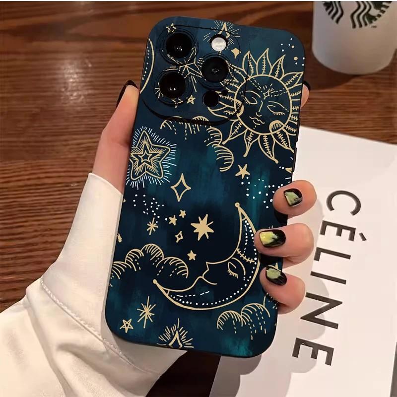 Moon Sun Design Phone Case For Samsung Galaxy A37 A57 A25 A56 A16 A06 A35 A05s A15 A34 A24 A05 A13 A73 A53 A23 A13 4G 5G Cover