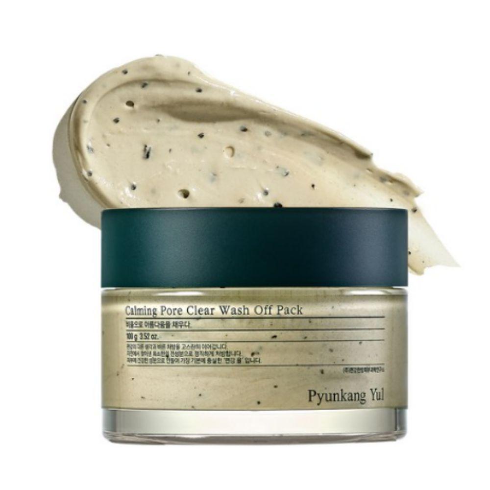 Pyunkang Yul Calming Pore Clear Wash Off Pack 100g - Intensive Clay Mask for Sensitive Skin & Deep Sebum Purifying