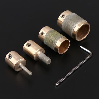 1'' 1/4'' 3/4" 1/8'' Mcb01 Mcb34 Mcb18 Mgb14 Mosiężny Rdzeń Standardowa Ziarnistość Głowica Bitu Szlifierki do Szkła Witrażowego Do Szkła Kamienia