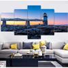 5 pezzi Paesaggio Faro Ponte Paesaggio marino Pietra Pittura su tela Poster e stampe Immagini murali Cuadros Home Decor Senza cornice