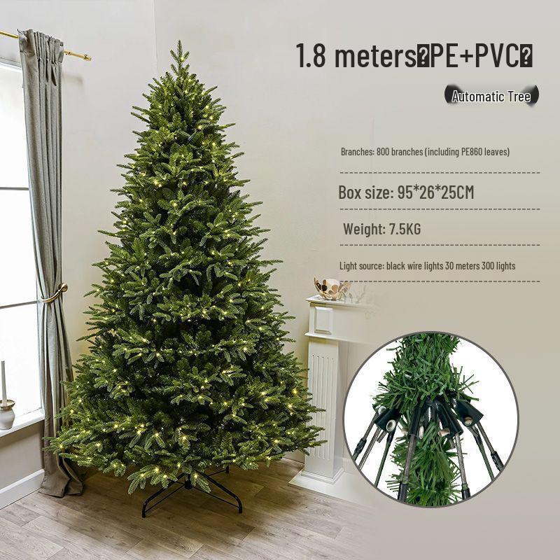 2025 High-End Luminous PE Christmas Tree: Encrypted Bare Tree for Elegant Home Decoration