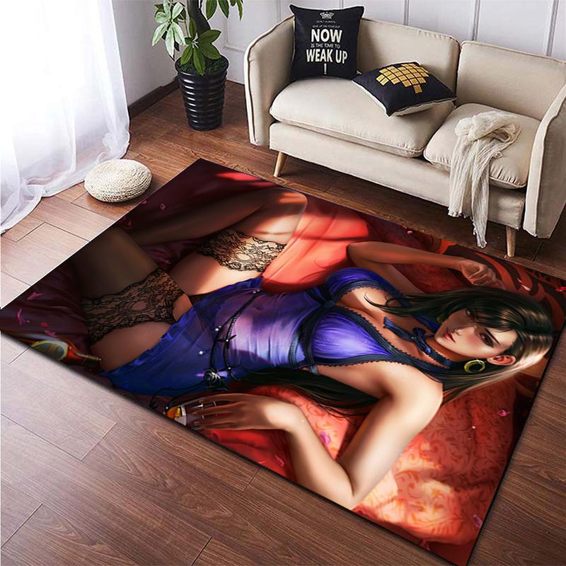 Sexy Anime Girl Carpet Game Room Party Super Cool Rug Anime Room Decor BIKINI PARTY Mat Halloween Mat Picnic Mat Yoga Mat