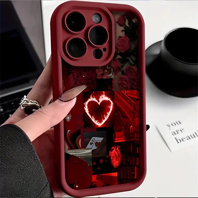 

Case For iPhone 17 Cases iPhone 16 Pro Max Case Stylish Red Scenery Case For iPhone 16 12 14 11 13 Pro Max XS XR 7 8 Plus Cover For iPhone 16E