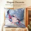 Kamizato Ayaka Genshin Impact Cushion Cover Natural Linen Organic Fabric DoubleSided Printing Sofa Home Decor Gift Pillow Case