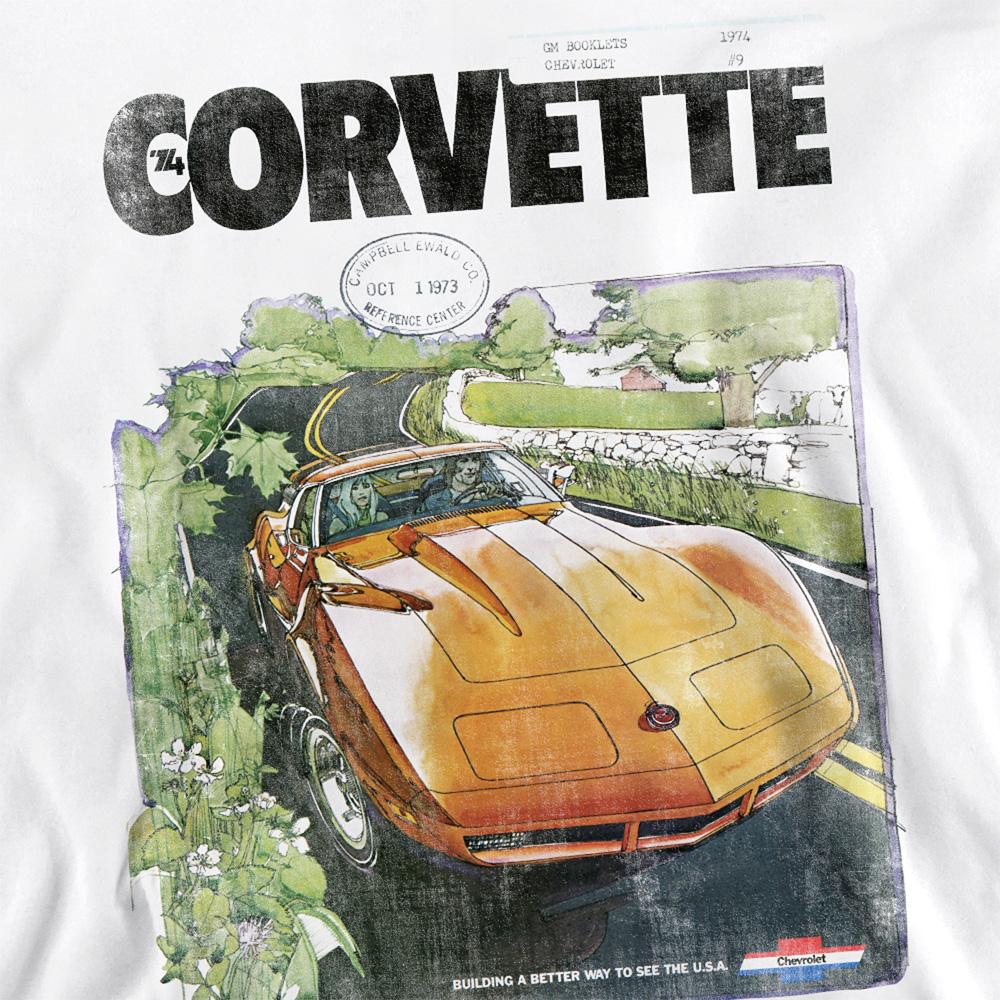 Chevrolet Unisex Erwachsene Corvette Poster Vintage Sweatshirt