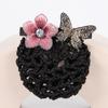 Headwear Butterfly Korean Bun Snood Hairgrips Cover Net Women Spring Clips Professional Headdress