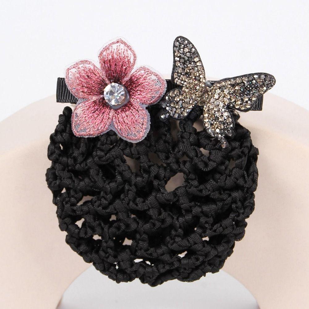 

Зажим для хвоста женский пружинные зажимы профессиональный головной убор заколки для волос сетка-чехол корейский пучок снуд H