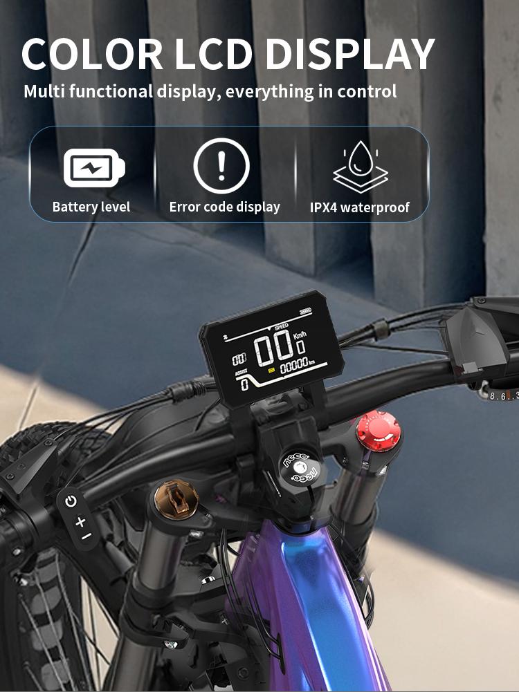 DUOTTS E26 Elektrofahrrad, Samsung 48V 20Ah Akku, Vollfederungssystem, 26-Zoll-Reifen, maximale Reichweite 60-120 km.