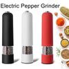 Electric Automatic Mill Pepper and Salt Grinder With LED Light Adjustable Coarseness Spice Grinder Kitchen Cooking Tool