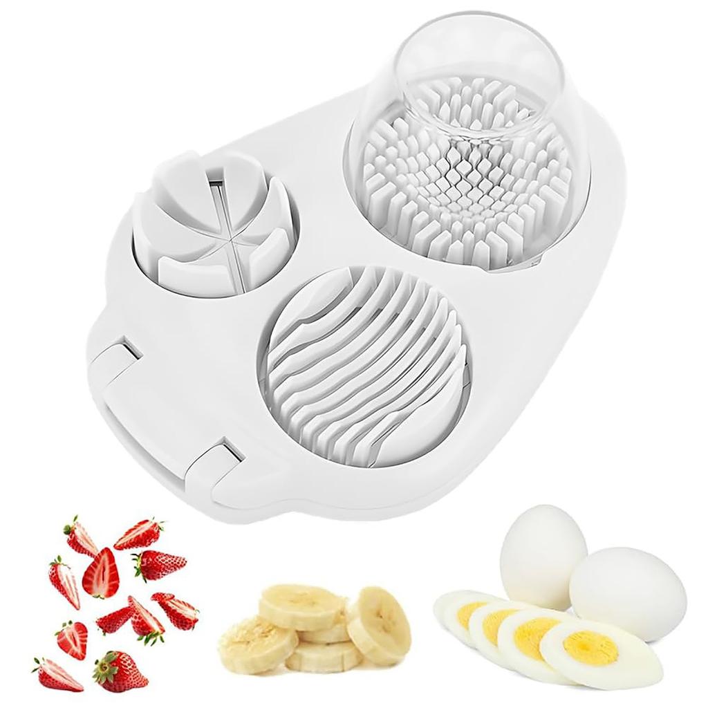 Egg Cutting Tool  For Hard Boiled Eggs, Multipurpose Egg Cutter Food Dicer With Stainless Steel Wire