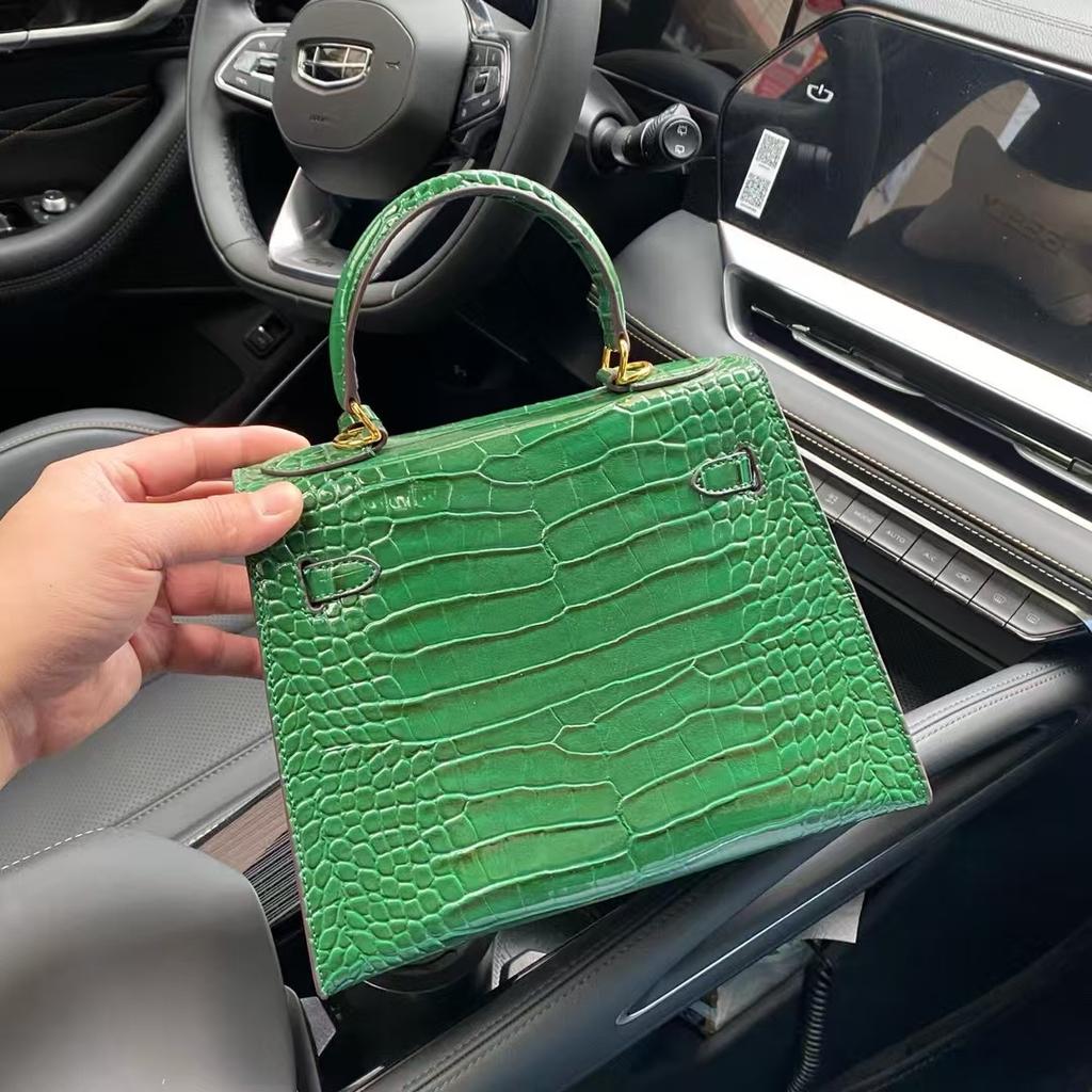 2025 Cross-border Bags Women's New Trendy Fashion Hand-held Small Square Bag Crocodile Pattern  Bag Shoulder Crossbody Bags
