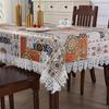 New Style Universal Tablecloth for Family Hotels Dining Table Coffee Table Mat A Simple and Personalized Lace Edge Table Cloth
