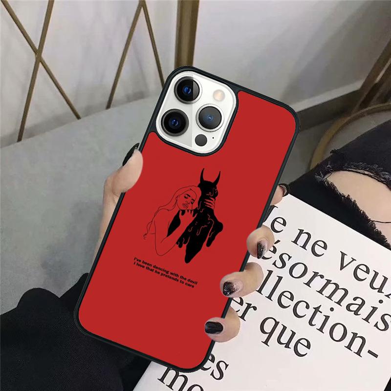 Cute Sexy Girl Devil Phone Case Back Cover for iPhone 17 Air 16 15 14 13 11 12 Pro Max Plus Fundas Coque