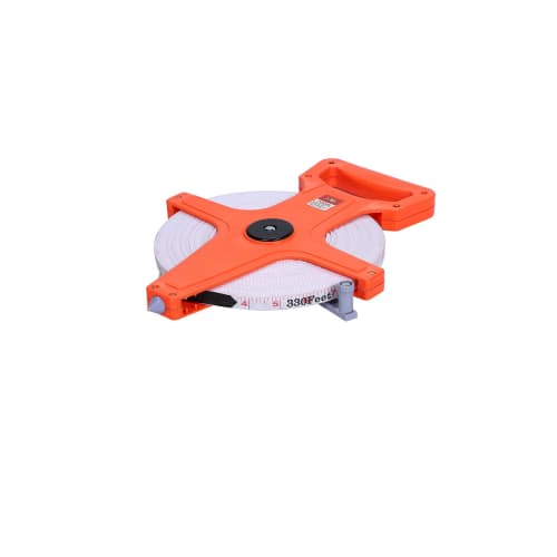 Manaheart 100m Tape Measure, Distance Measuring Tape, for Measuring Grounds, Playgrounds, and Line Drawing, Double-Sided Measuring Tape, Meter and Fee