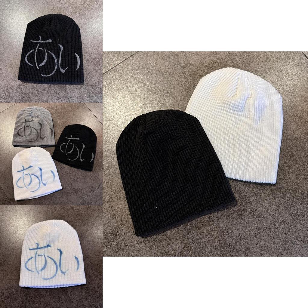Street Style Knit Cap For Women Warm Beanie Autumn Winter Seasonal Wear