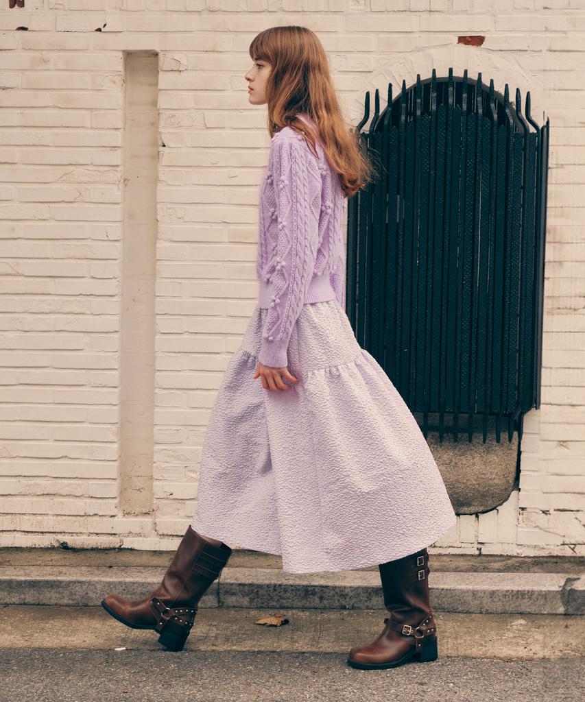 Lora Lora Tiered Long Skirt Lavender