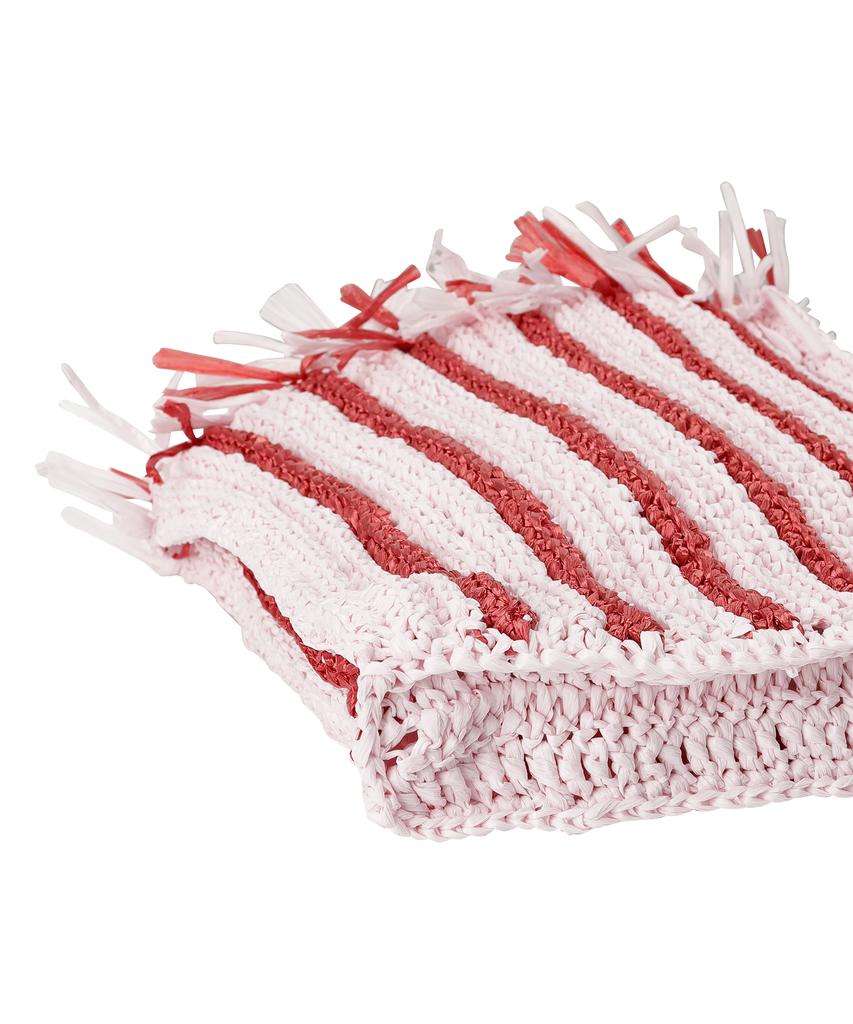 Sunday Fruit Market Beach Stripe Bag Pink