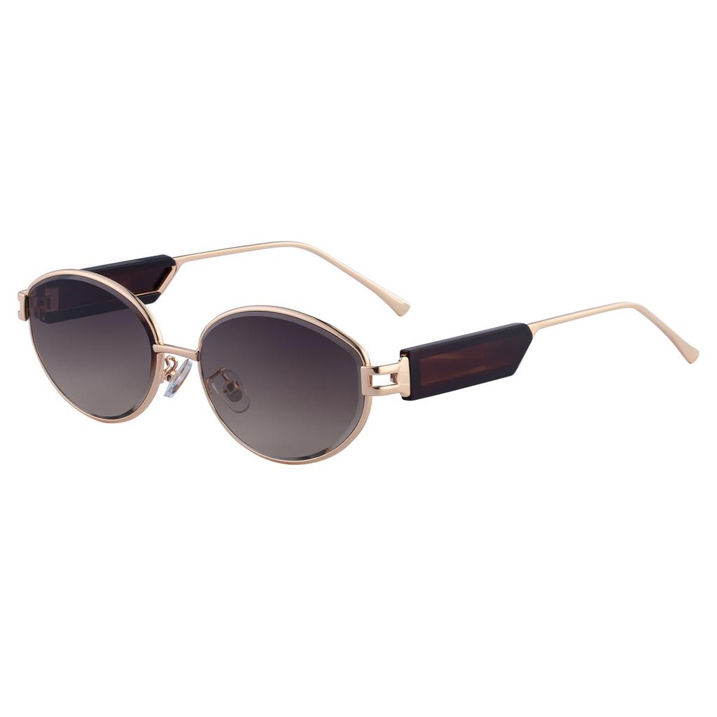 Oval Frame Sunglasses Women'S Trend Sunscreen Sunglasses Women'S Trend High-End Glasses