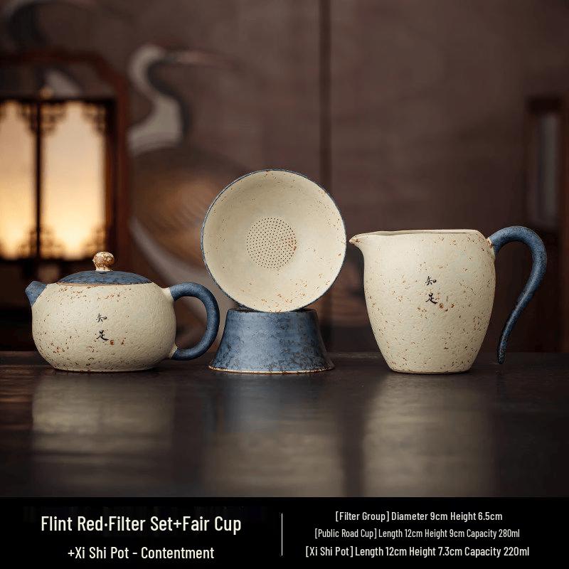Chaxun Flint Red Teaware Set