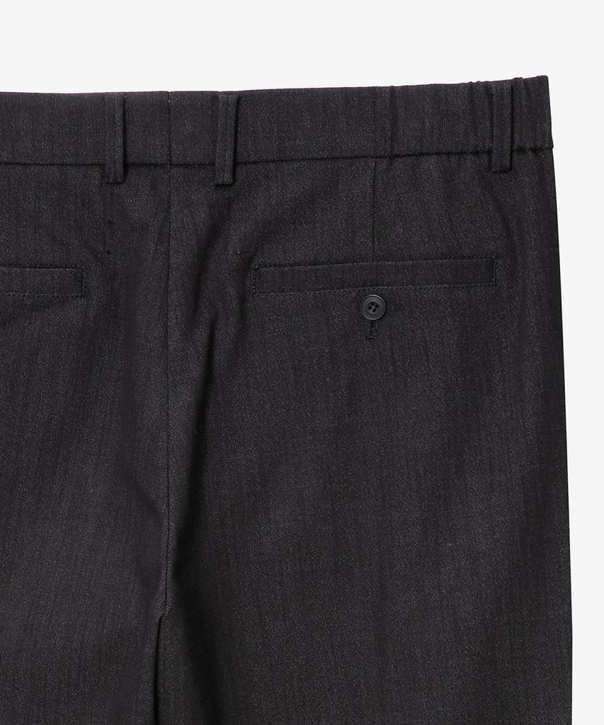 MINDBRIDGE [Couture] Denim-Like Semi-Wide Elastic Waist Pants