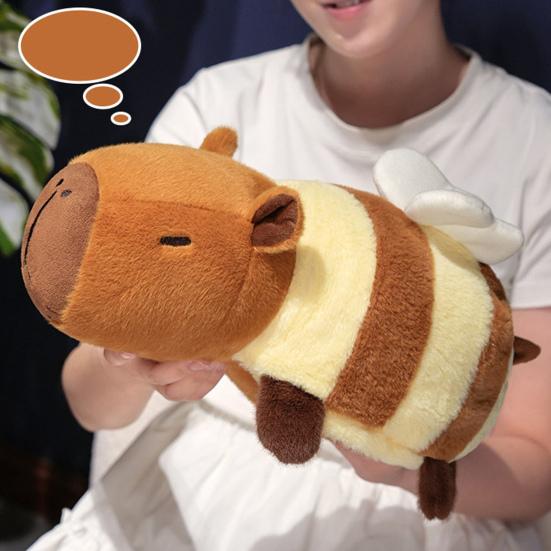 Capybara Stuffed Animal 2-in-1 Reversible Plush Toy Crocodile Capybara Pillow Soft Cotton Capybara Toys