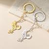 Phoenix pendant keychain stainless steel classic mythical bird guardian totem falling keychain men's and women's jewelry gifts