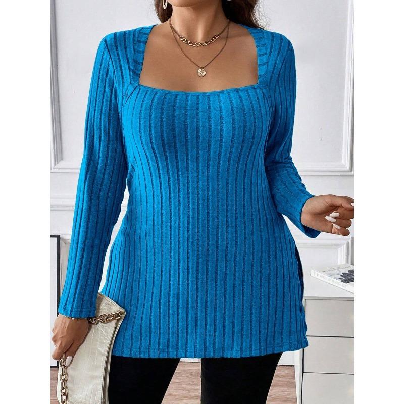 JPNTKY Women's Fashion Casual Solid Color Print Long Sleeve Blouses & Shirts