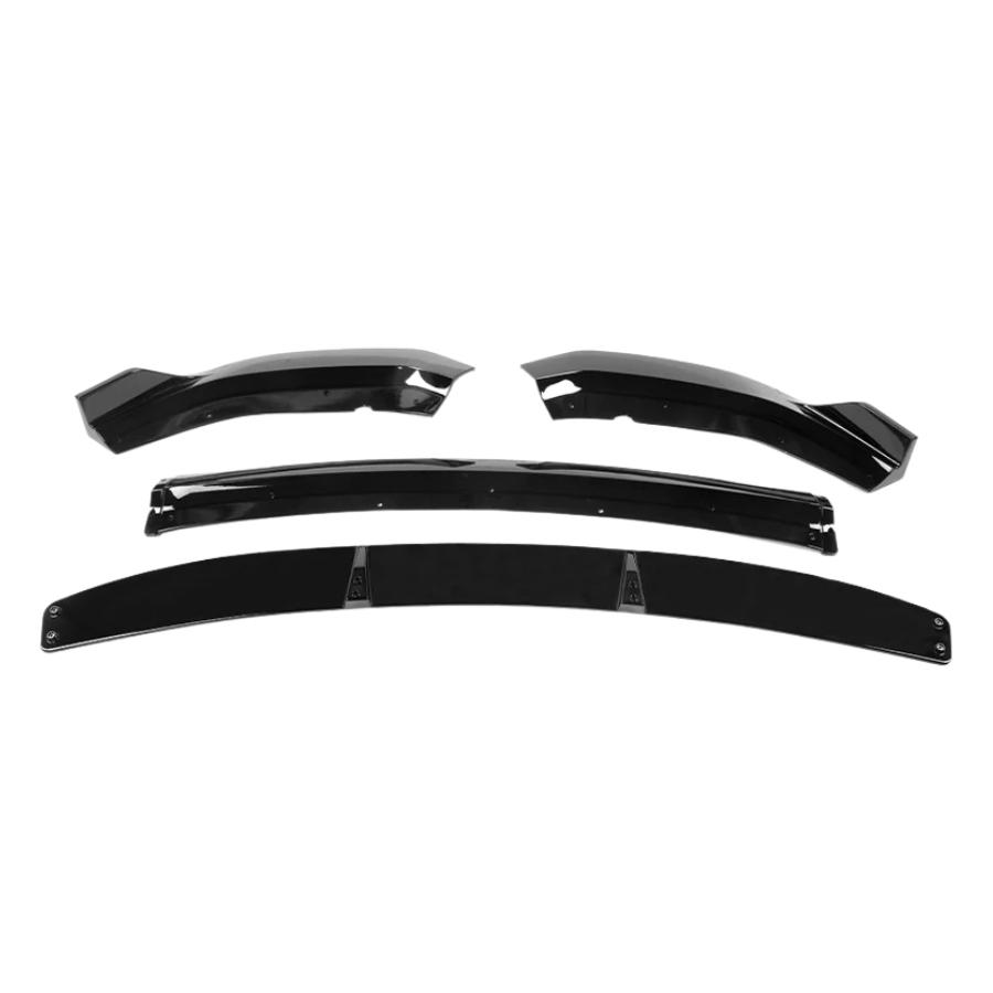 Front Splitter for 2020 - 2023 Dodge Charger V2 Front Bumper Lip ABS 4PCS Widebody Kit Front Bumper Lip Splitter