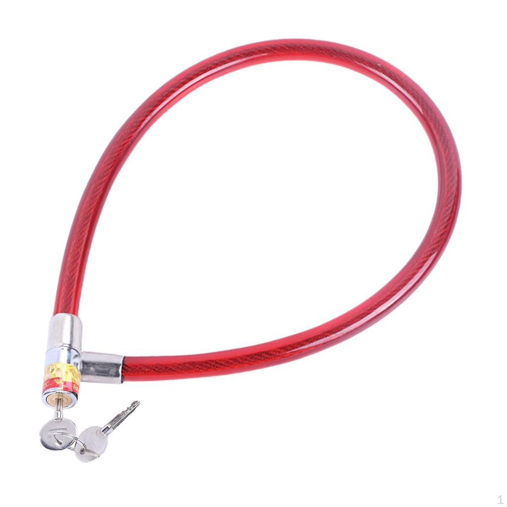 Schlosskabel, robustes Fahrradzubehör für die Glastür-Garage im Freien, 17 x 80 cm