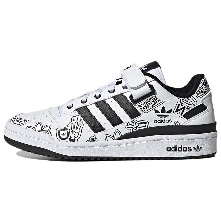 adidas originals Forum Low Black White Men s GW4921 EU 35⅔