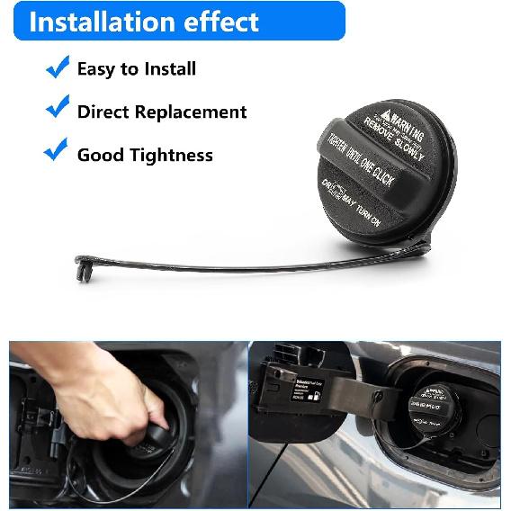 31010-3L600 Gas Cap Fuel Cap For Hyundai Accent Azera Elantra GT Genesis Coupe Santa Fe Sonata Tucson Veloster, Kia Soul Sedona Forte Sportage