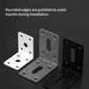 Stainless Steel Material Stainless Steel Brackets Reinforcement 2PCS Pack Angle Corner Brackets 90 Degree Angle Rustproof