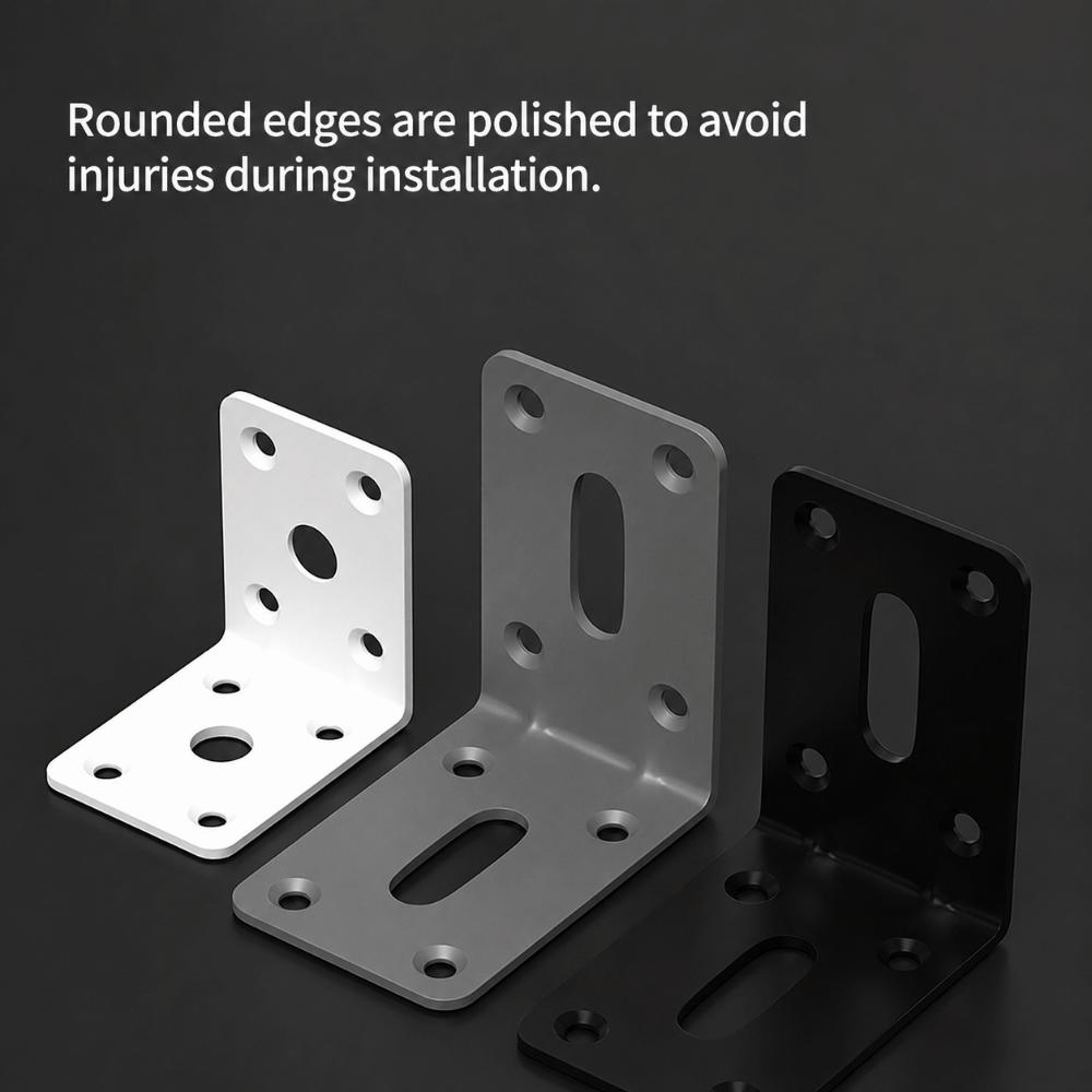 Stainless Steel Material Stainless Steel Brackets Reinforcement 2PCS Pack Angle Corner Brackets 90 Degree Angle Rustproof