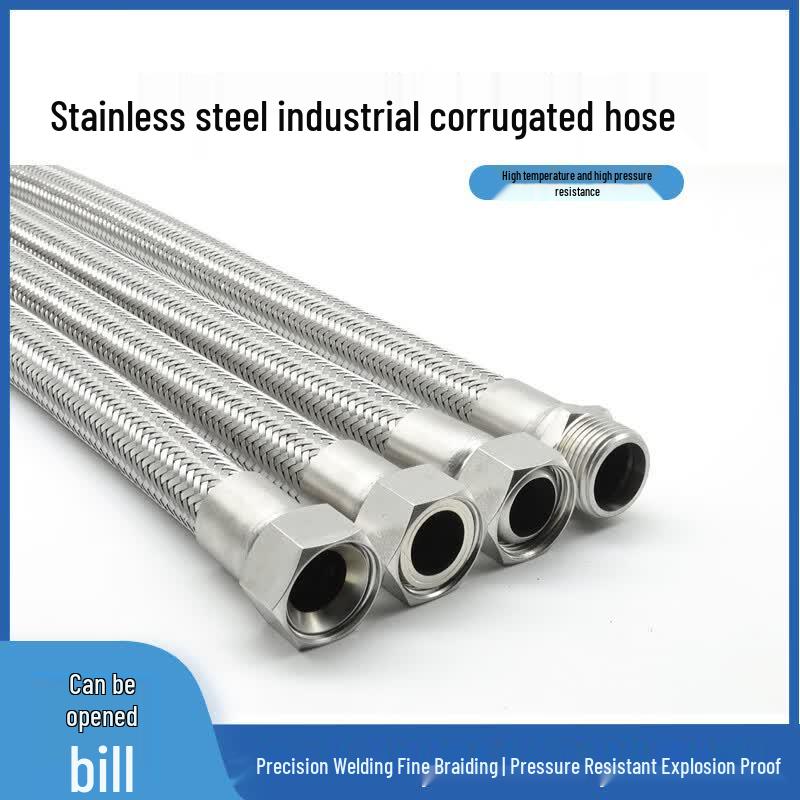 Zhucang 304 Stainless Steel Industrial Braided Corrugated Metal Hose