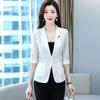 White Sunscreen Coat Women's Spring and Summer Casual Short Style with Lace Suit Thin Casual Top