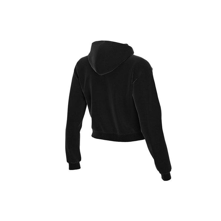Nike Sweatshirts Women's Black Hooded Moderate Cardigan CV8619-010