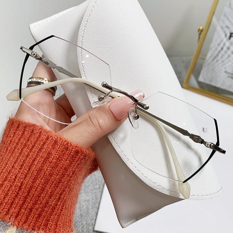 

Модный тренд Очки для близорукости с бриллиантовой огранкой Новые очки с защитой от синего света и отрицательными диоптриями Очки для коррекции зрения по рецепту -300 серебряный